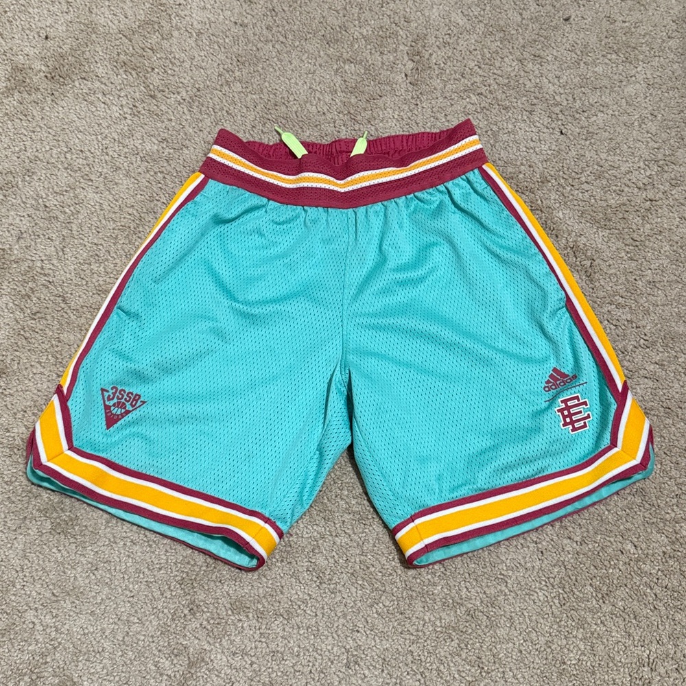 Adidas Eric Emanuel Teal Shorts S
